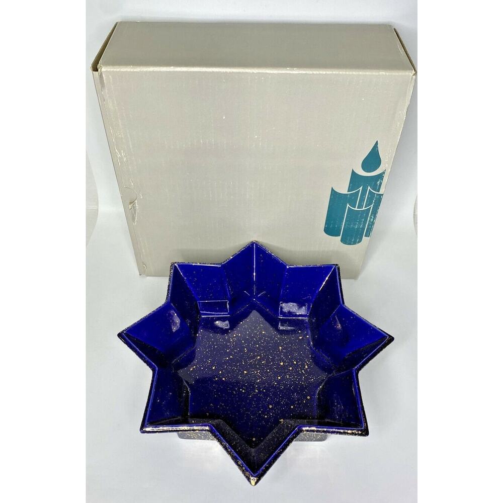 PartyLite Radiant Star Candle Holder Dish NIB P9B/P7372